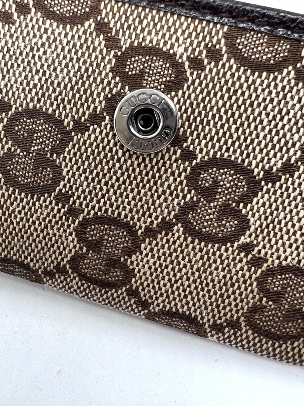 Gucci GG Canvas 6 Ring Key Holder Wallet Monogram w/3 Hooks + Ring GUC - Picture 13 of 16